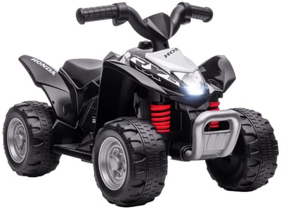 Elektrische Kinderquad - Voertuig met 4 Wielen - 6V - tot 2,8 km/u - Kinderen 1,5-3 jaar - Koplampen & LED-koplampen - voor Kinderen - Kindervoertuig - Accuvoertuigen - Zwart