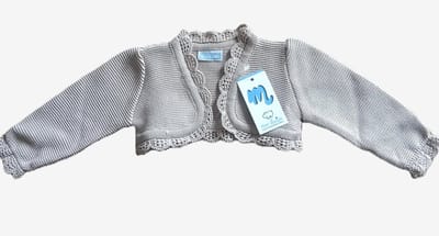 Mac Ilusion baby vestje / bolero | 0074 | safari / zandkleur | maat 56| 1 maand