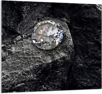TMK ArtDeko Diament - Snijplank - Glas - 65x60cm - Veilige Montage