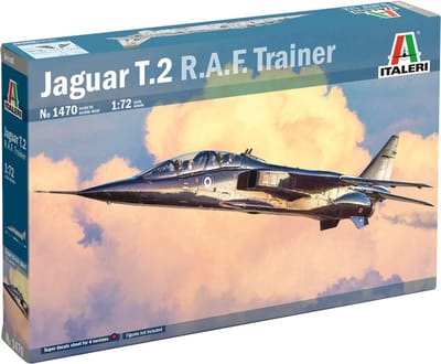 Italeri Modelbouwpakket Vliegtuigen - 1470 Jaguar T.2 - R.A.F. Trainer - Vliegtuig Plastic - 1:72 - Modelbouw