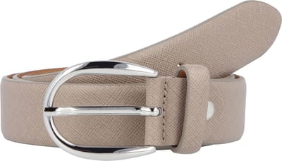Vanzetti Leren riem Classics 30mm Cambered Leather Belt W100 Taupe grijs