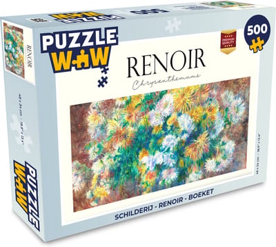Puzzel Schilderij - Renoir - Boeket - Legpuzzel - Puzzel 500 stukjes