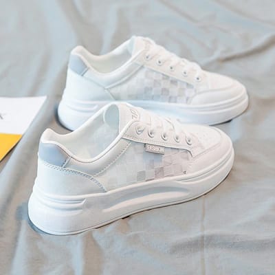 Dames Witte Schoenen Nieuwe Zomer Ademend Mesh Instapper Sport Casual Borad Schoenen met Rok Alles-Match 40