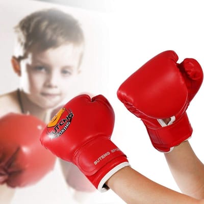 JHUBERS- Bokshandschoenen Kinderen - Sparring/Training - PU-Materiaal - Klittenbandsluiting - Ergonomisch Ontwerp - Verbeterde Veiligheid - Kindersporthandschoenen