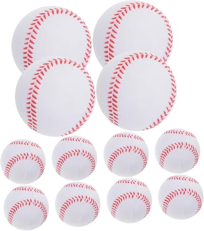 Zachte Honkballen - Trainingsballen Beginners - Binnen Buiten Spelen - Flexibel PU Materiaal - 7x7x7 CM - Wit