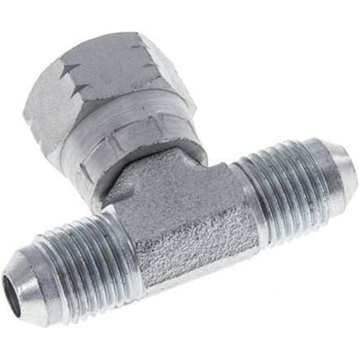 JIC T-Stuk Aansluiting UNF 1/2''-20 Mannelijk X Vrouwelijk Staal 350bar (4917.5psi)