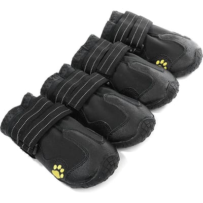 Hondenschoenen voor Grote Honden Waterdichte Hondenschoentjes met Reflecterende Strip voor Heet Trottoir Winter Sneeuw 8#