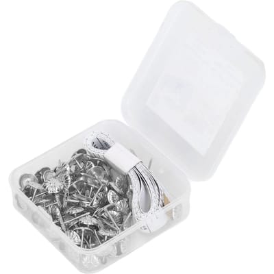 100 Stuks Bekledingsspijker Decoratieve Nagel Spijkerskop Koolstofstaal Set Kit voor Meubels Goud zilver