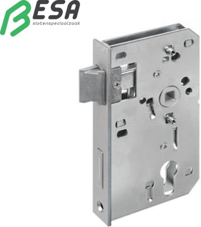 AMF 14225 poortslot 142U-34PZW met VoorPlaat 28.5mm