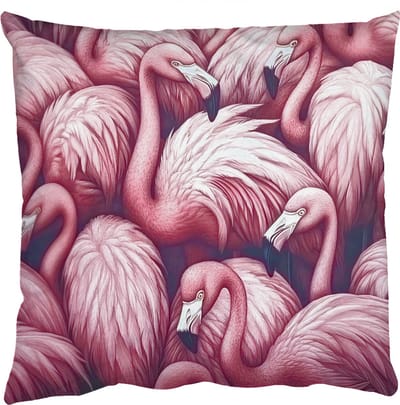 Sierkussens - Kussentjes Woonkamer - 50x50 cm - Flamingo - Roze - Dieren