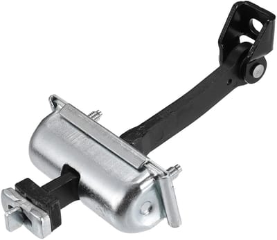 Dailygoody - Deur Check Strap Stopper - Veiligheidsband voor Ford Transit MK8 V363 - Zilver en Zwart - Duurzaam Staal - Eenvoudige Installatie - Gesch