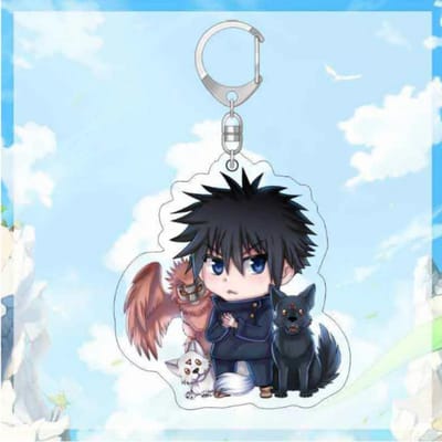 Anime Acryl Sleutelhanger voor Jjk Ryomen Sukuna Yuji Itadori Megumi Fushiguro Chibi Versie Zelfgemaakte Tas Hanger Verjaardagscadeau 3psc white