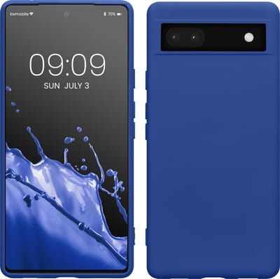 kwmobile telefoonhoesje geschikt voor Google Pixel 6a - Hoesje voor smartphone - Back cover in Baltisch blauw
