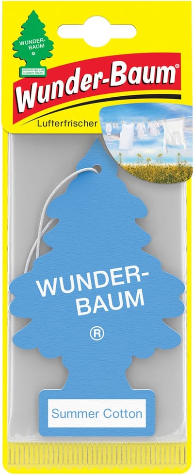Wunder-Baum Summer Cotton - Luchtverfrisser - Geurboom - Hoogwaardige Prestaties