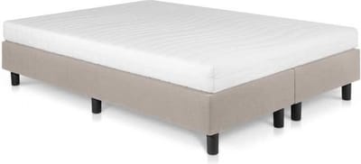 Bed4less Boxspring 140 x 200 cm - Met Matras - Tweepersoons - Beige