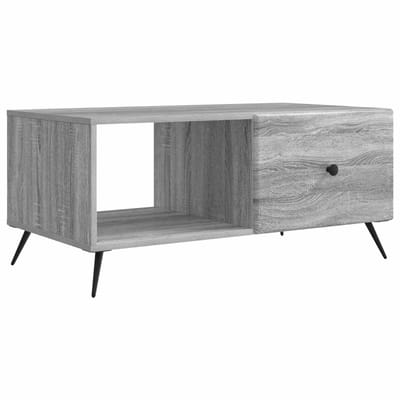 vidaXL - Salontafel - Grijs - sonoma - 90 - x - 50 - x - 40 - cm - Bewerkt - hout
