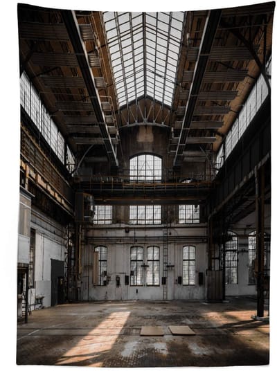 ABAKUHAUS Tafelkleed – 140x240 cm – Satijn, Vuilafstotend, Wasbaar – Wit Bruin Grijs