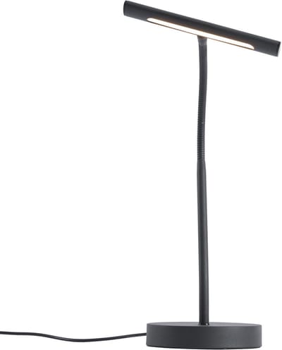 QAZQA tableau - Art Deco Dimbare LED Bureaulamp met Dimmer - 1 lichts - H 35 cm - Zwart - Woonkamer | Slaapkamer | Keuken