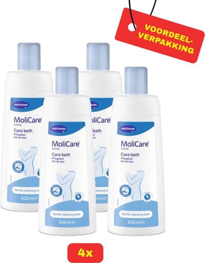 4X Molicare® Skin Verzorgingsbad - 4 x 500ml - Voordeelverpakking!