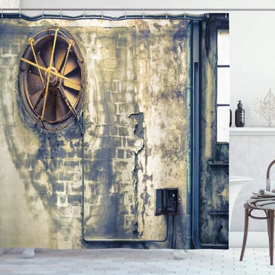 ABAKUHAUS Douchegordijn – Wrecked Wand – 175×240 cm – Polyester