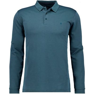 Ragman Polo Soft Knit Modern Fit Easy Care Donker Groen / male
