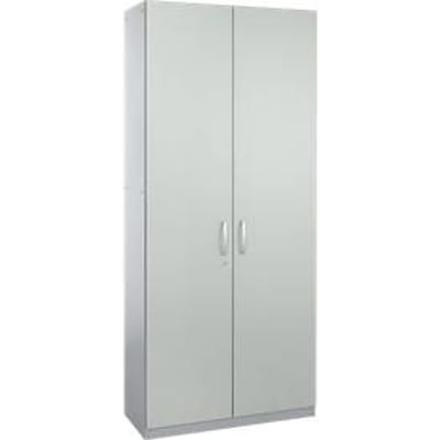 Schäfer Shop  Genius Vleugeldeurkast TETRIS SOLID, stalen romp, 6 ordnerhoogten, B 1000 mm, afsluitbaar, lichtgrijs/blank aluminium