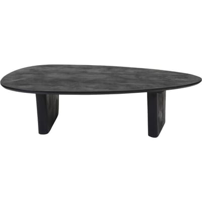 Salontafel Rudo 135 x 75 cm - Zwart Mangohout - Organisch - Japandi