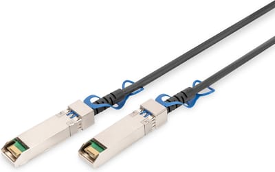 Digitus DN-81245 Glasvezel kabel 5 meter SFP28 DAC Zwart