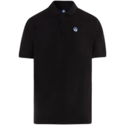 North Sails Basic Korte Mouw Poloshirt Zwart M Man