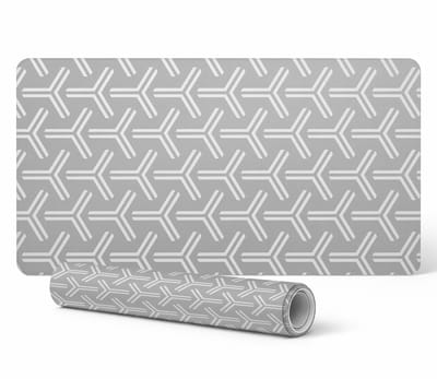 Beschermende mat voor bureau/tafelblad met geometrisch patroon, 90x45 cm