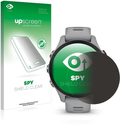 upscreen - privacy screenprotector voor Garmin Forerunner 255S - Folie Beschermfolie Blauwlichtfilter
