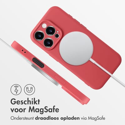 imoshion Hoesje - Geschikt voor Apple iPhone 16 Pro - Color Backcover geschikt voor MagSafe - Dusty Rose