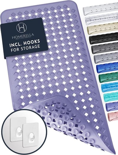 Antislip Badmat 88 x 39 cm | Antibacterieel en Mould Bestendig | Machinewasbaar en Inclusief Ophanghaak