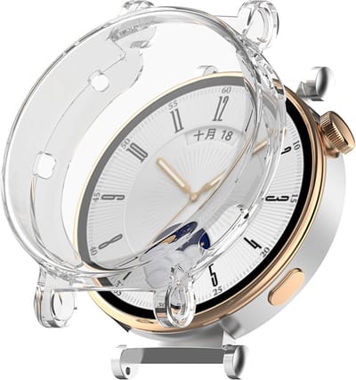 Strap-it TPU bescherm hoesje - geschikt voor Huawei Watch GT 4 (41mm) - schokabsorberende case voor Watch GT 4 - 41mm (transparant)