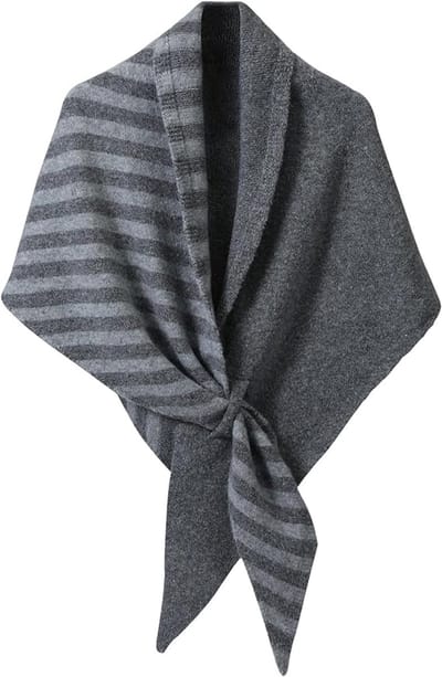 Sjaal - Nekwarmer - Sjaal dames - Dames Kasjmier Sjaals - Gebreide Sjaals Vesten - Wollen Kasjmier Tops Truien - Omslagdoeken Sjaals Dagelijks Gebruik - Kerstcadeau - Kerstversiering - Kerst - Donkergrijs/Lichtgrijs