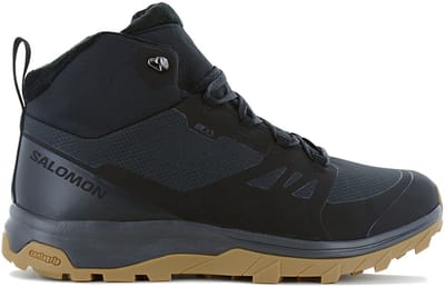 Salomon Outsnap CSWP Waterproof - Heren Winter Laarzen Boots Schoenen Zwart 409220 , Maat: EU 41 1/3 UK 7.5