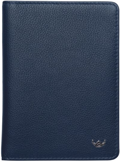 Golden Head Leren identiteitskaarthoesje Madrid RFID Protect Ausweisetui 4480 Blau donkerblauw