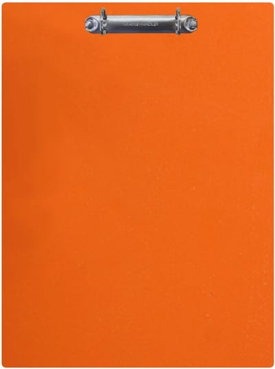 Magnetisch klembord A4 incl. ringband (staand) - Oranje