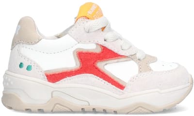 BunniesJR 226222-401 Meisjes Lage Sneakers - Rood - Leer - Veters
