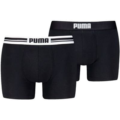 Puma Boxershorts Everyday Placed Logo - 2 pack - Black / Black - Maat M