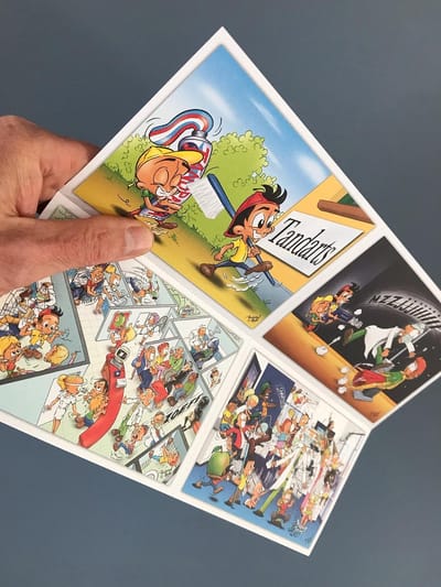 Cartoon PRINTKAARTEN 250 stuks formaat A4 - voor printer - met scheurperforatie te verdelen in 1000 kaarten formaat A6 - Tandartsenpraktijk