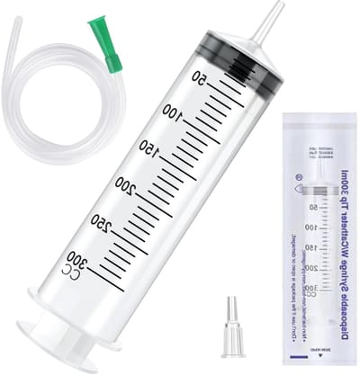 Hervulbare Spuit 300ml voor Huisdierenvoeding, Plantenirrigatie en Laboratoriummeting