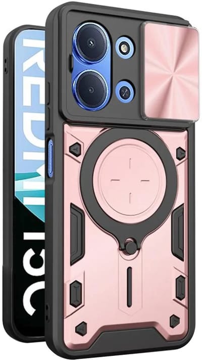 Hoesje geschikt voor Xiaomi Redmi 15C / Xiaomi Poco C85 - Techsuit CamGuard Pro Back Cover - Roségoud
