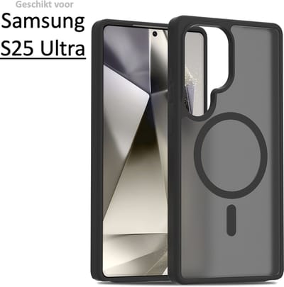 Brosendaal Hoesje - Geschikt voor Samsung Galaxy S25 Ultra – Mat Zwart – Telefoonhoesje – Ondersteunt Draadloos Opladen – Ultradun en maximale Valbescherming