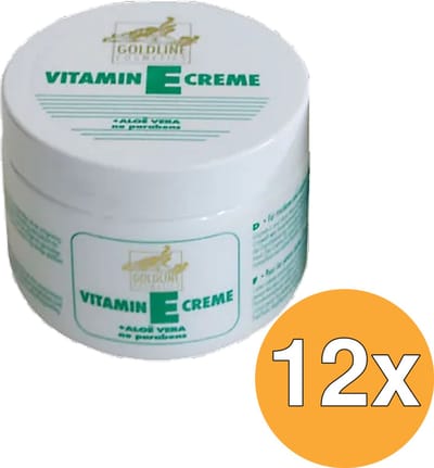 Goldline - Bodycrème - Vitamine-E & Aloë Vera - Gevoelige Huid - Kalmerend - 250 ml - Voordeelverpakking - 12 stuks - Aloë vera - Kalmerend