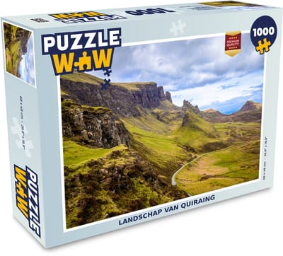 Puzzel Landschap van Quiraing - Legpuzzel - Puzzel 1000 stukjes volwassenen