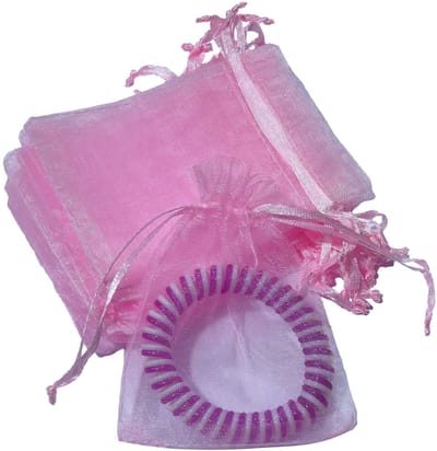Prigta - Organza Zakjes Roze 7x9 cm - 100 stuks - Kleine Cadeauzakjes - Herbruikbaar - Voor Bedankjes, Babyshower & Sieraden