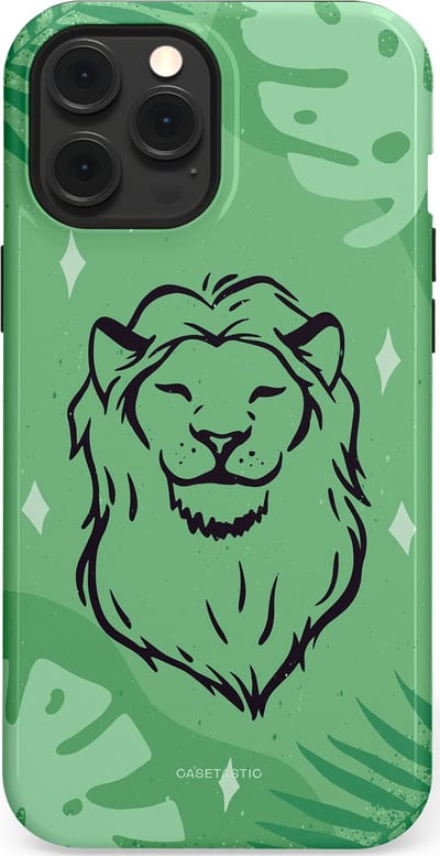 Casetastic hoesje geschikt voor Apple iPhone 12 Pro Max - MagSafe - Dubbellaagse bescherming - Trots in de jungle - Fashion Case - Mintgroen