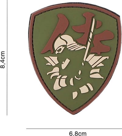 Embleem 3D PVC Samurai shield multi