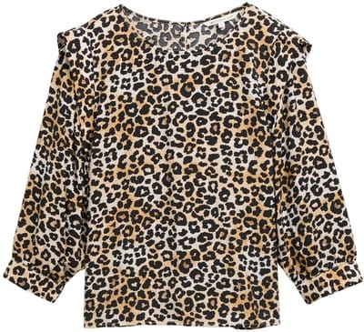 Tom Tailor Denim - Losvallende blouse - Maat XL - leo print